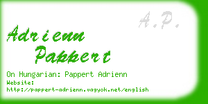 adrienn pappert business card